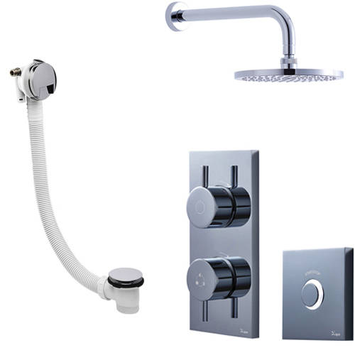 Larger image of Crosswater Kai Lever Showers Digital Shower Pack 07 With Remote (HP).