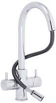 Click for Astracast Contemporary Shannon 421 mono kitchen mixer tap, pull out rinser.