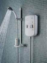 Click for Bristan Electric Showers 10.4Kw Electric Shower With Riser Rail Kit In White.