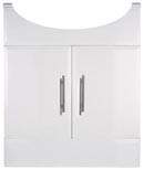 Click for Woodlands Semi Insert Basin Unit (Gloss White).  700x310x870mm