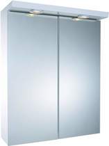 Croydex Cabinets 2 Door Bathroom Cabinet, Lights & Shaver.  550x680x240mm.