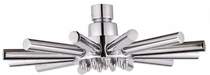 Hydra Showers Star Shower Head With Swivel Knuckle (210mm, Chrome).