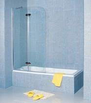 Click for Matrix Screens Infinity Hinged Double Bath Screen. 1100mm. 8mm Glass.