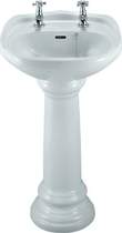 Click for York 2 Tap Hole Cloakroom Basin and Pedestal.