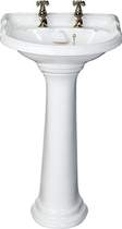 Click for Waterford Ravel 2 Tap Hole Cloakroom Basin and Pedestal.