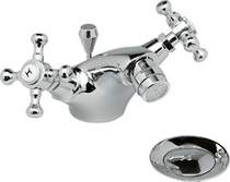 Click for Avondale Mono bidet mixer tap (Chrome/Gold) + Free pop up waste