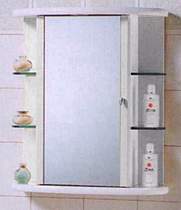 Cabinets VIP 1 door wall cabinet. Lights + shaver socket. 660x580x250mm