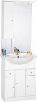 Click for daVinci 650mm Contour Vanity Unit with ceramic basin, mirror and cabinet.