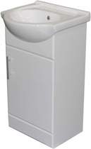 Click for Roma Furniture 450mm White Vanity Unit, Ceramic Basin, Fully Assembled.
