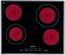 Click for Smeg Ceramic Hobs 4 Ring Touch Control Hob With Angled Edge Glass. 600mm.