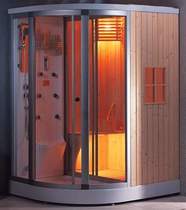 Click for Hydra Pro Sauna and steam massage shower enclosure, left handed.
