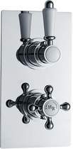 Hudson Reed Traditional 3/4" Dual concealed thermostatic shower valve.
