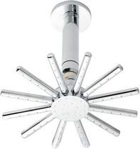 Component Cloudburst fixed shower head + ceiling mounting arm.