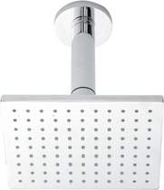 Component Square sheer fixed shower head + ceiling mounting arm.