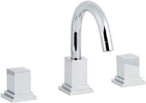 Click for Hudson Reed Astbury 3 tap hole basin mixer with swivel spout + pop up waste