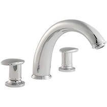 Click for Ultra Ella Luxury 3 tap hole bath mixer tap.