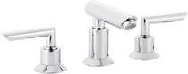 Click for Hudson Reed Xeta 3 tap hole bath mixer with swivel spout