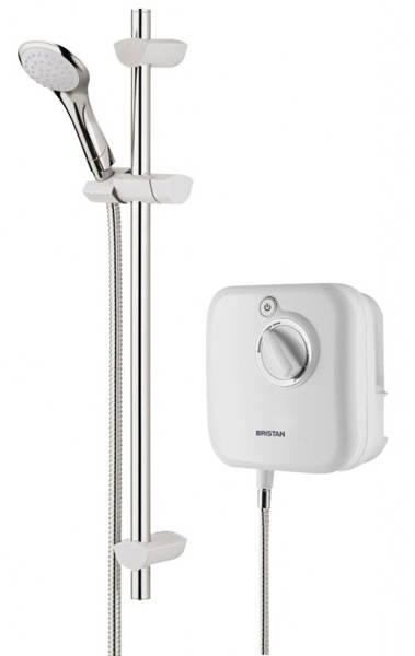 Larger image of Bristan Power Showers 1000 Thermostatic Power Shower In White.