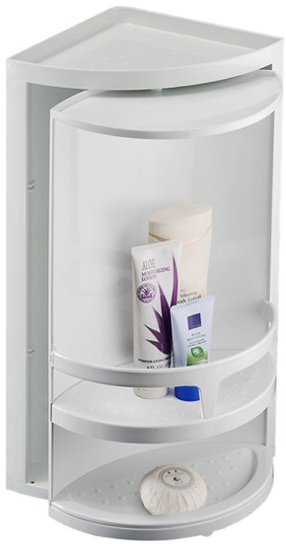 Example image of Croydex Cabinets Corner Rotating Bathroom Storage Unit. 300x490x210mm.