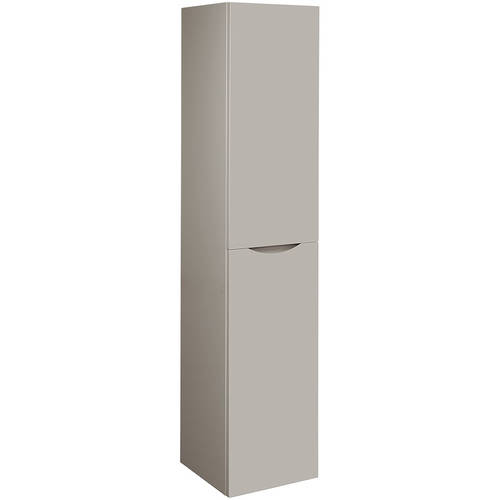 Larger image of Crosswater Glide II Wall Hung Tower Unit (1600x350mm, Storm Grey).