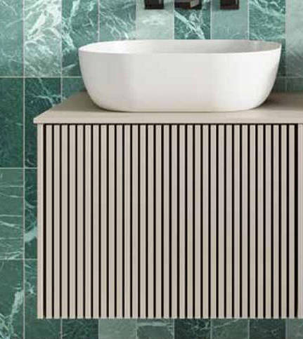 Example image of Crosswater Limit Wall Hung Vanity Unit With Top (500mm, Stone).