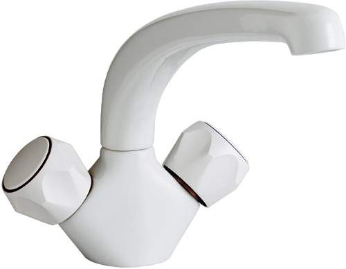 Astracast Monoblock Dove mono kitchen mixer tap.  White colour.