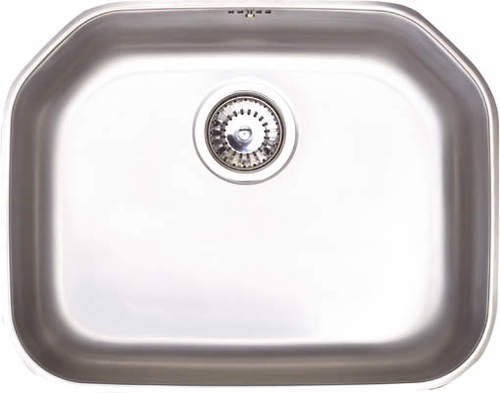 Astracast Sink Echo S2 large bowl polished steel undermount kitchen sink.