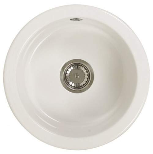 Astracast Sink Lincoln round undermount ceramic kitchen bowl.