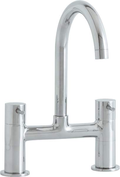 Astracast Contemporary Shannon bridge kitchen mixer tap.