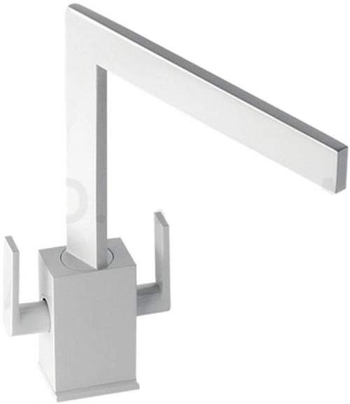 Abode Edge Monobloc Kitchen Tap With Swivel Spout (Gloss White).