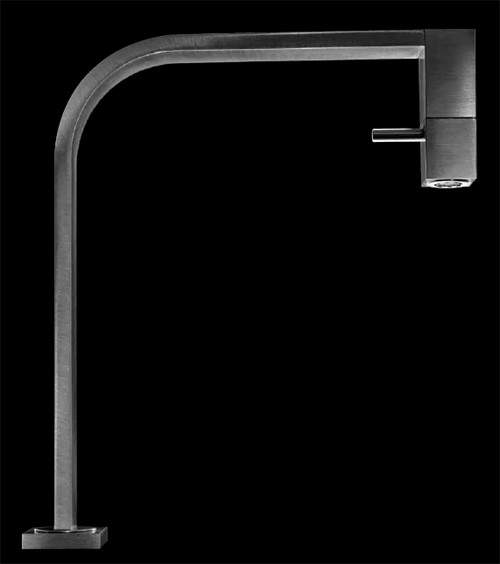 Abode Xoyo Monobloc Kitchen Tap With Swivel Body (Brushed Nickel).