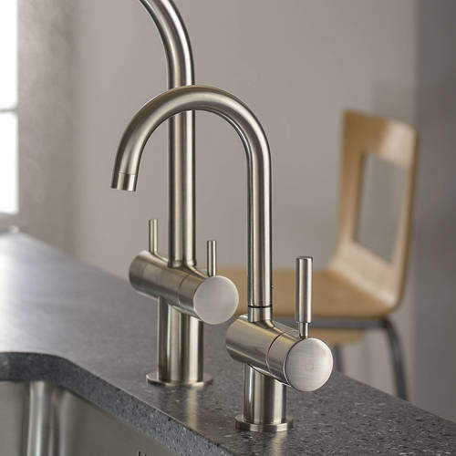 Abode Pronteau Boiling Water Filtered Kitchen Tap 98 (Brushed Nickel).