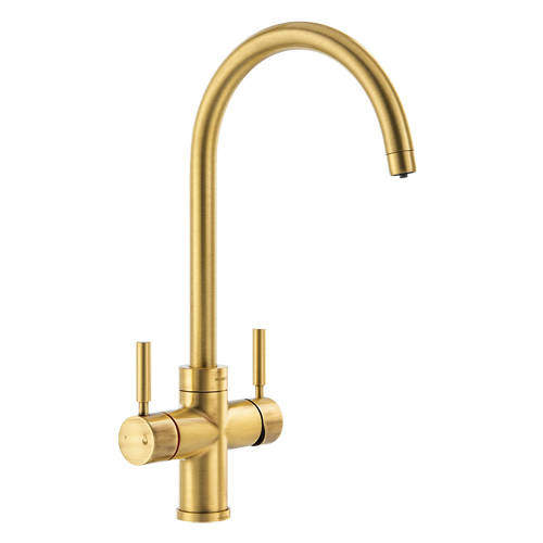 Abode Pronteau 4 In 1 Boiling Water Filtered Kitchen Tap (Brushed Brass).