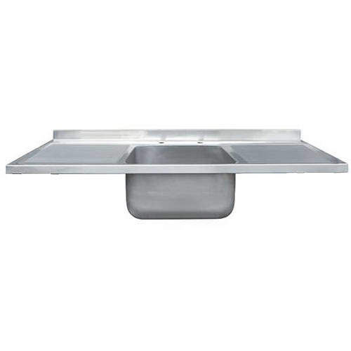 Acorn Thorn Catering Sink With Double Drainer 1800mm (Stainless Steel).