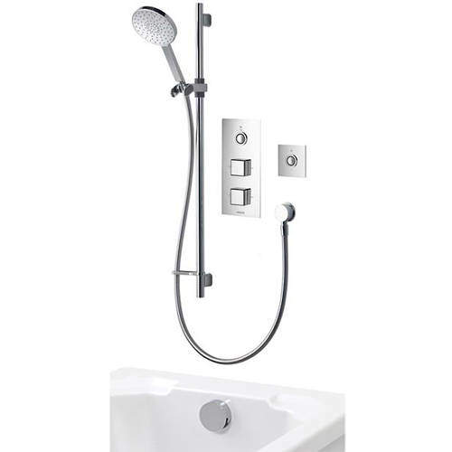 Aqualisa Infinia Digital Shower Pack 87 (Chrome Piazza Handles, GP).