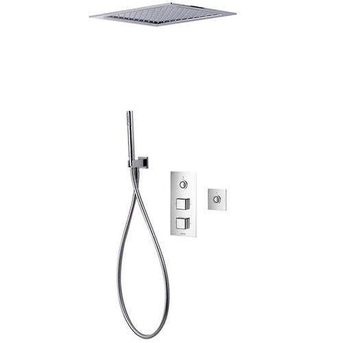 Aqualisa Infinia Digital Shower Pack 64 (Chrome Piazza Handles, HP).