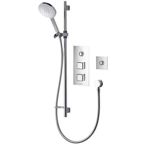 Aqualisa Infinia Digital Shower Pack 29 (Chrome & White Piazza Handles, GP).