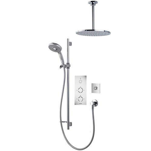 Aqualisa Infinia Digital Shower Pack 81 (Chrome & White Tondo Handles, GP).