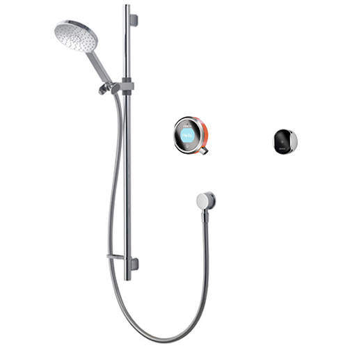 Aqualisa Q Smart Shower Pack 02OR With Remote & Orange Accent (Gravity).