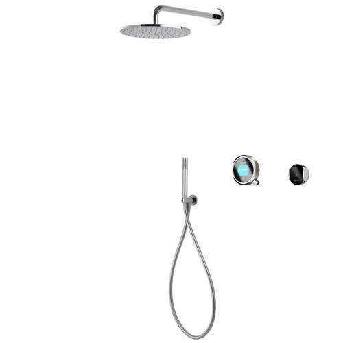 Aqualisa Q Smart Shower Pack 04N With Remote & Nickel Accent (Gravity).