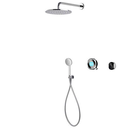 Aqualisa Q Smart Shower Pack 05BC With Remote & Black Accent (HP).