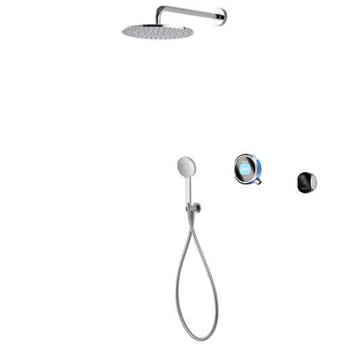 Aqualisa Q Smart Shower Pack 06BL With Remote & Blue Accent (Gravity).