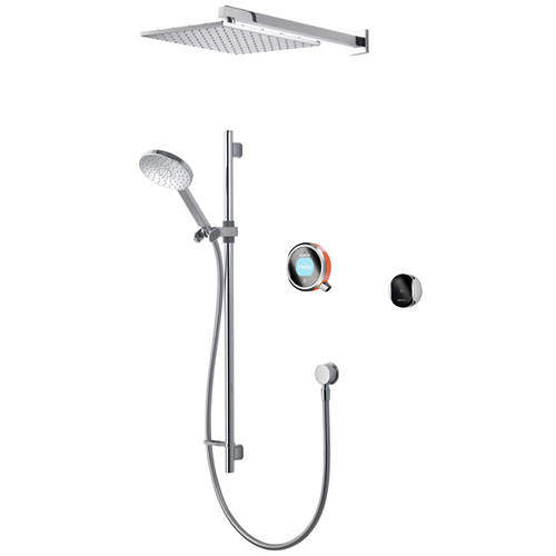 Aqualisa Q Smart Shower Pack 07OR With Remote & Orange Accent (HP).