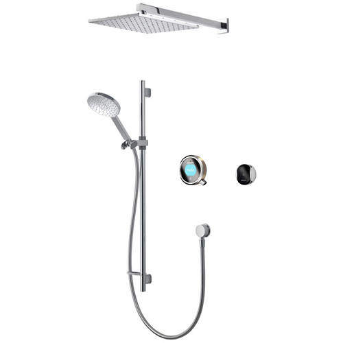 Aqualisa Q Smart Shower Pack 08N With Remote & Nickel Accent (Gravity).