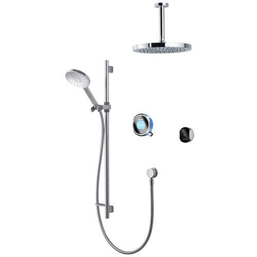 Aqualisa Q Smart Shower Pack 11BL With Remote & Blue Accent (HP).