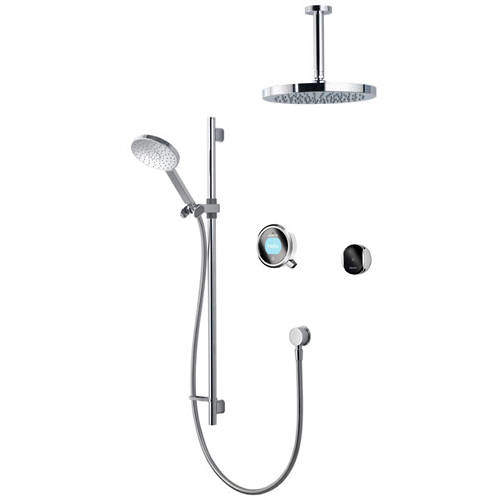 Aqualisa Q Smart Shower Pack 12W With Remote & White Accent (Gravity).