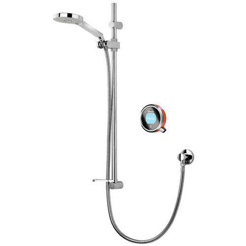 Aqualisa Q Q Smart 14OR With Adjustable Slide Rail Kit & Orange Acc (Gravity).