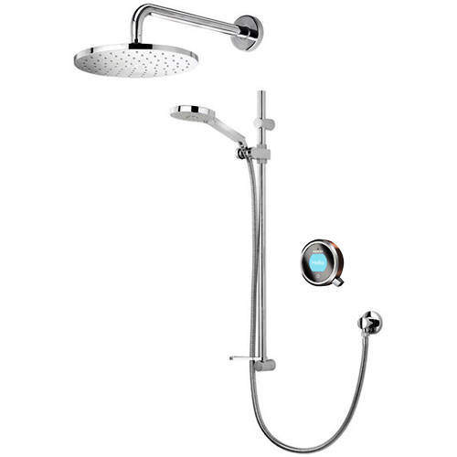 Aqualisa Q Q Smart 17RG With Shower Head, Slide Rail & Rose Gold Acc (HP).