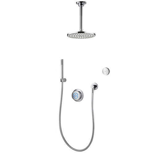 Aqualisa Rise Digital Shower With Remote, Hand Shower & Fixed Head (HP).