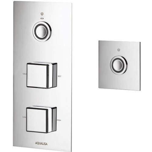 Aqualisa Infinia Digital Shower & Remote (Chrome & White Piazza Hand, GP).